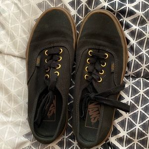 Black and tan vans